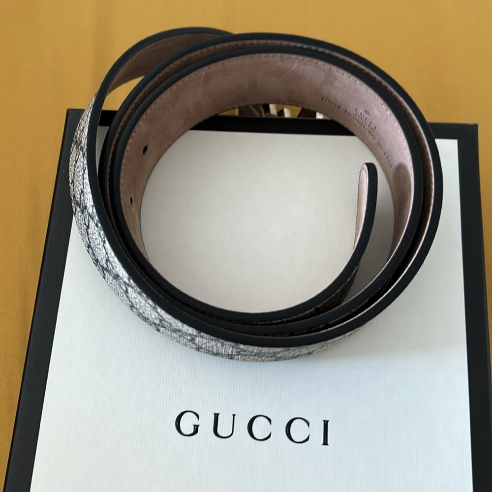 Gucci GG belt 💙🩶💙🩶EUC with box and dust bag - Picture 3 of 11